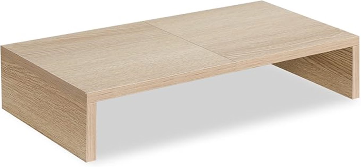 20 inch wooden monitor riser