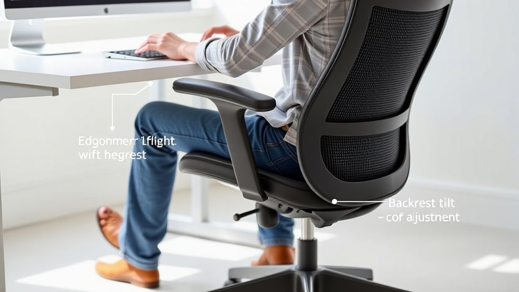 adjust chair for proper posture