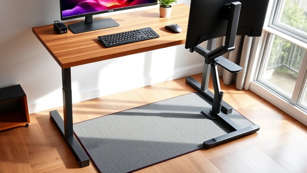 adjust desk height ergonomically