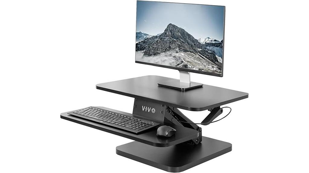 adjustable 25 inch standing desk