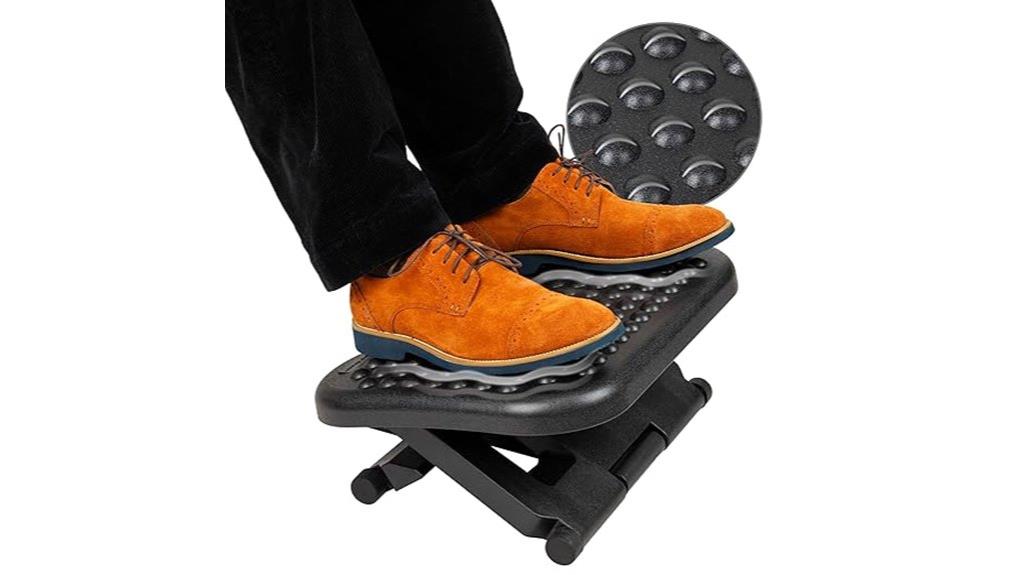 adjustable black footrest