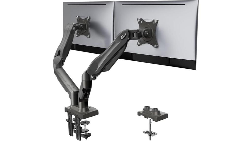 adjustable dual monitor stand