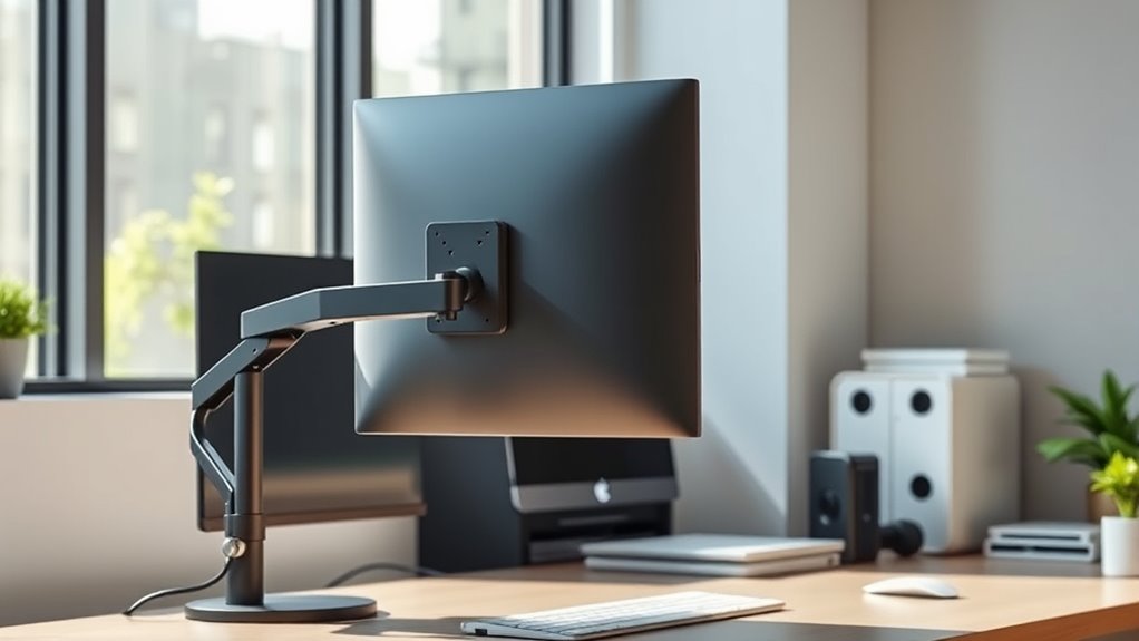 adjustable ergonomic monitor setup