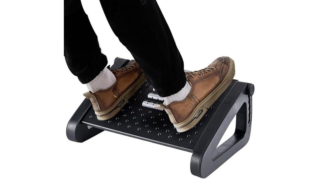 adjustable foot rest with massage