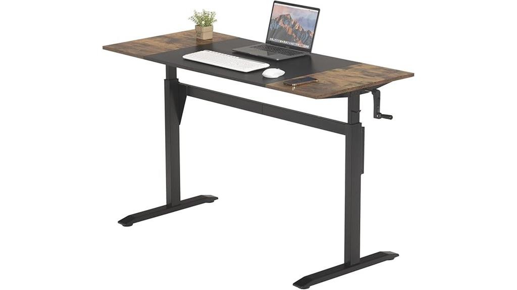 adjustable height standing desk