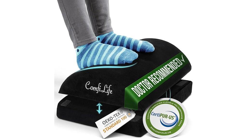 adjustable memory foam footrest