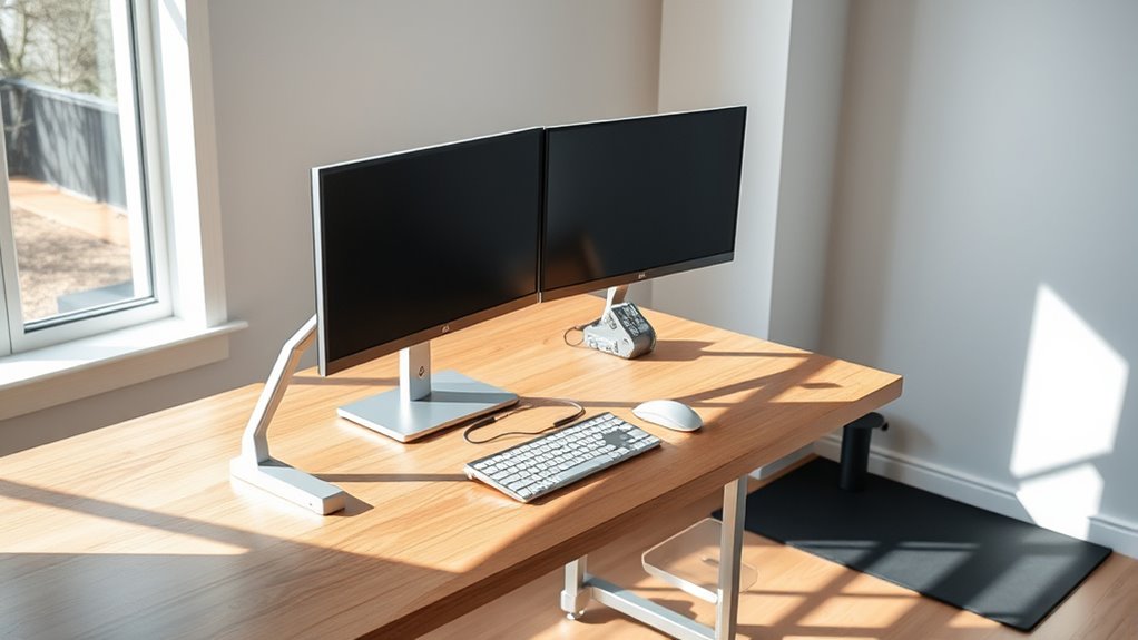 adjustable stable workspace features