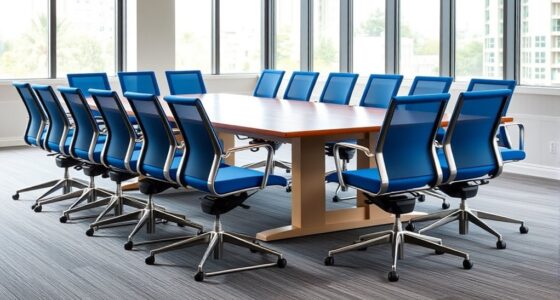 armless office chair selection