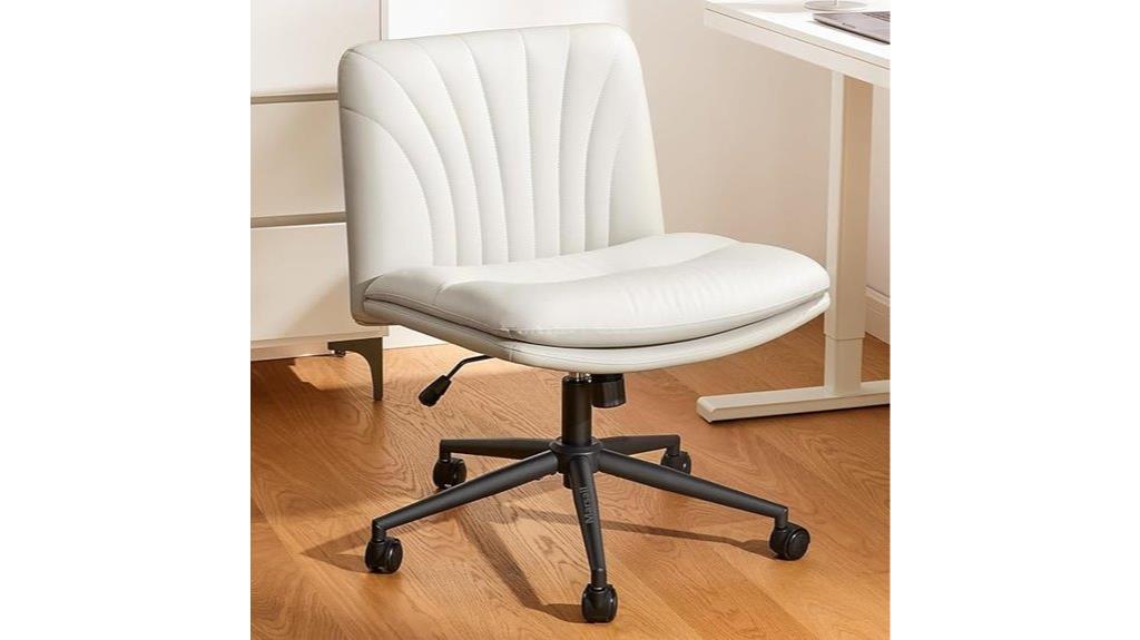 armless office chair wheels