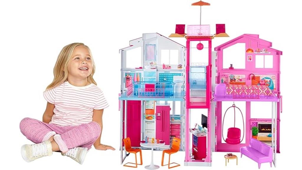 barbie 3 story dollhouse