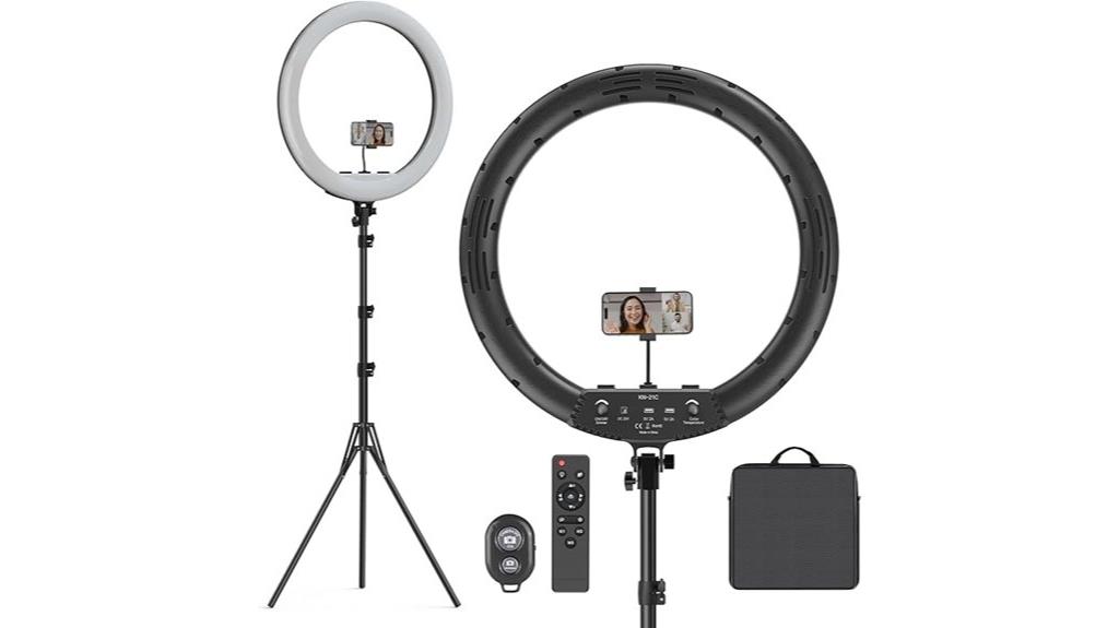 bright 21 inch ring light