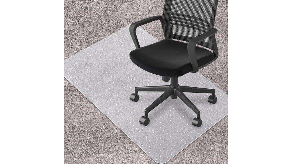 carpeted floor chair mat