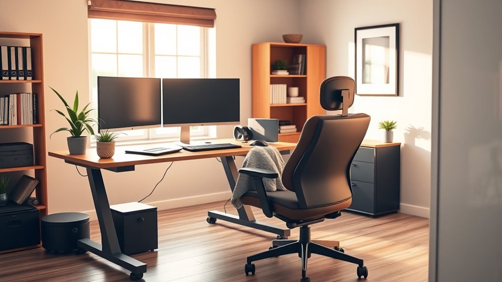 create ergonomic clutter free environment