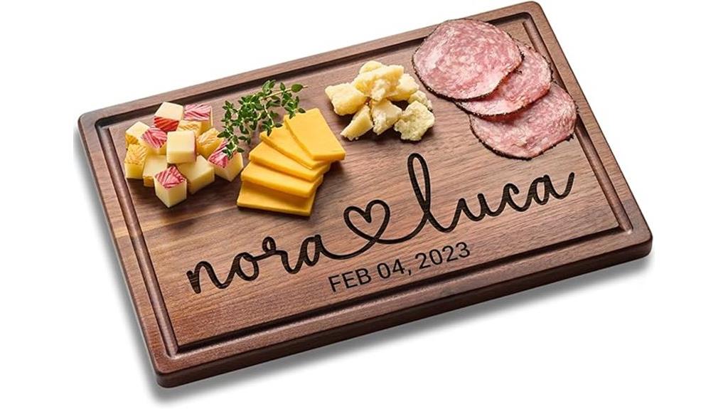custom engraved cutting board