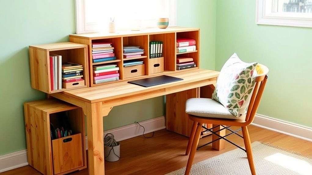 diy home office storage