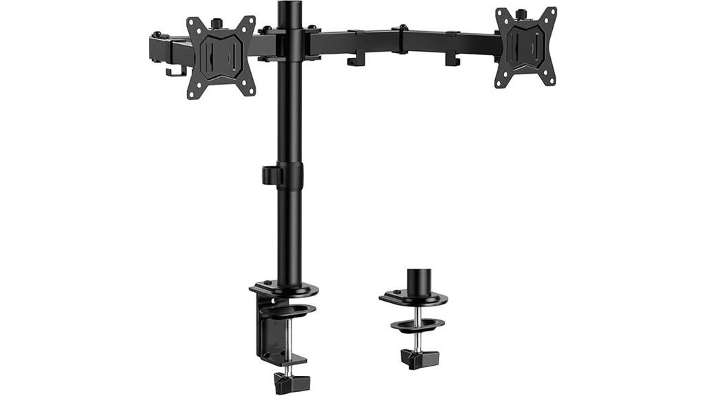 dual adjustable monitor stand