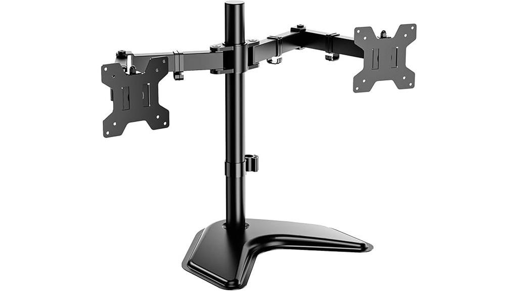 dual monitor desk stand