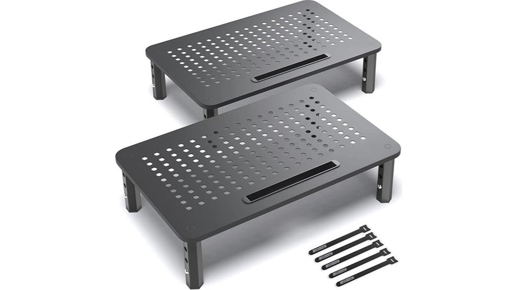 dual monitor stand set