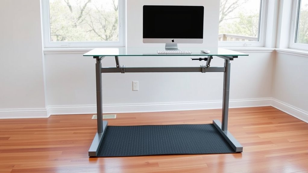 ergonomic standing workstation setup