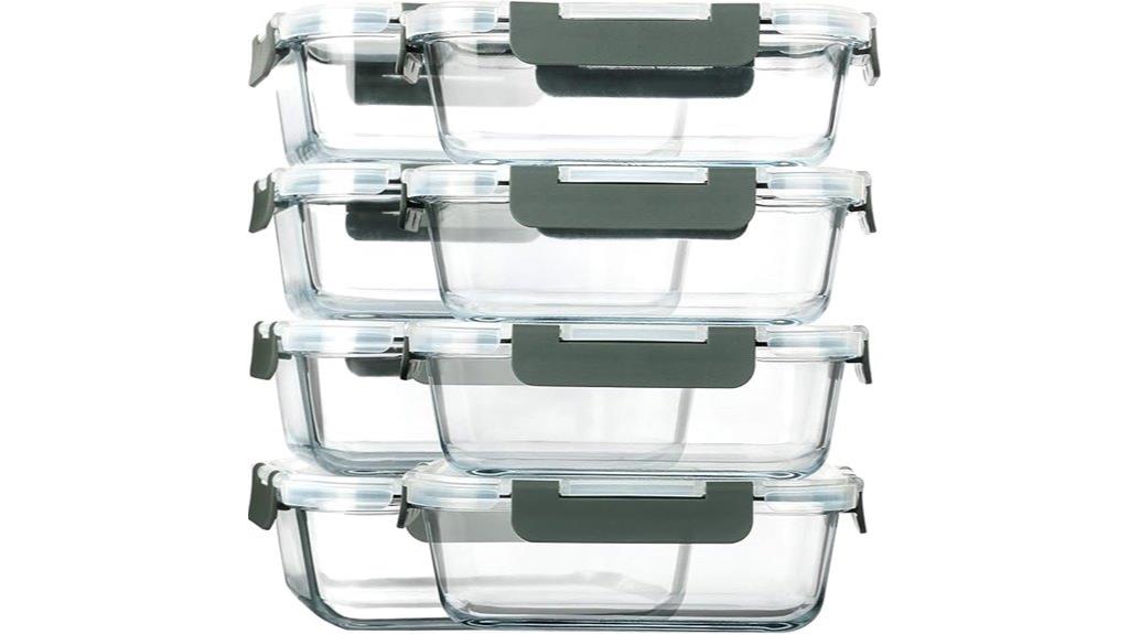 glass containers with lids
