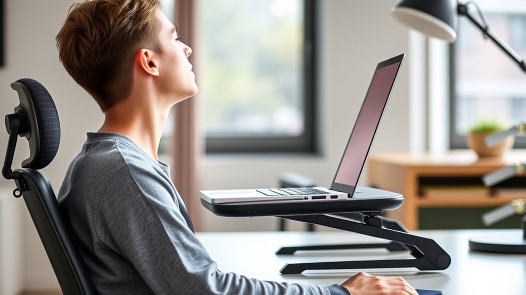 keep screen at eye level