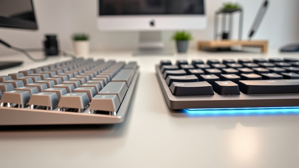 keyboard selection based on tasks