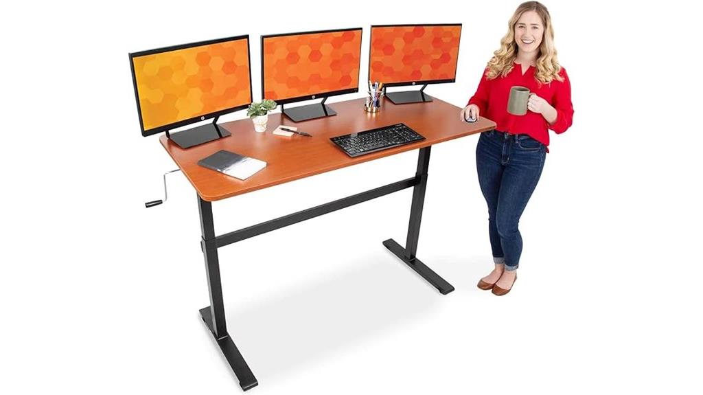 large adjustable standing desk