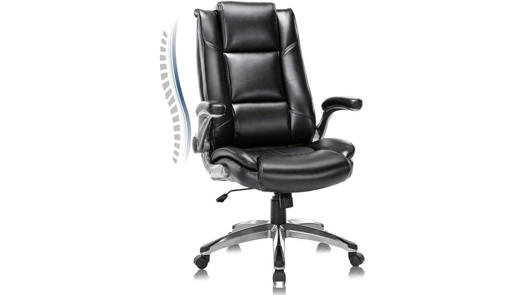 leather office chair with tilt