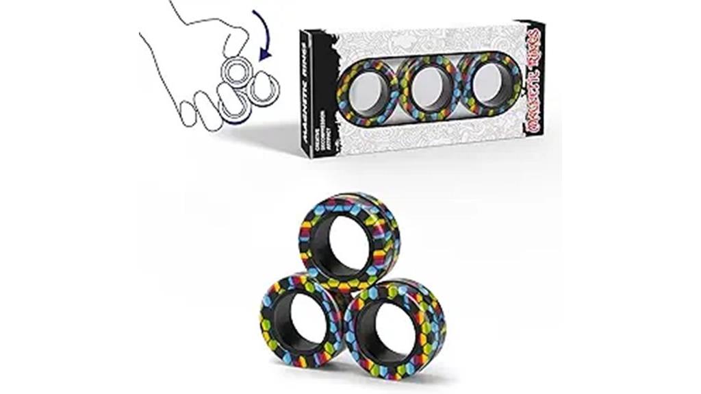 magnetic fidget ring set