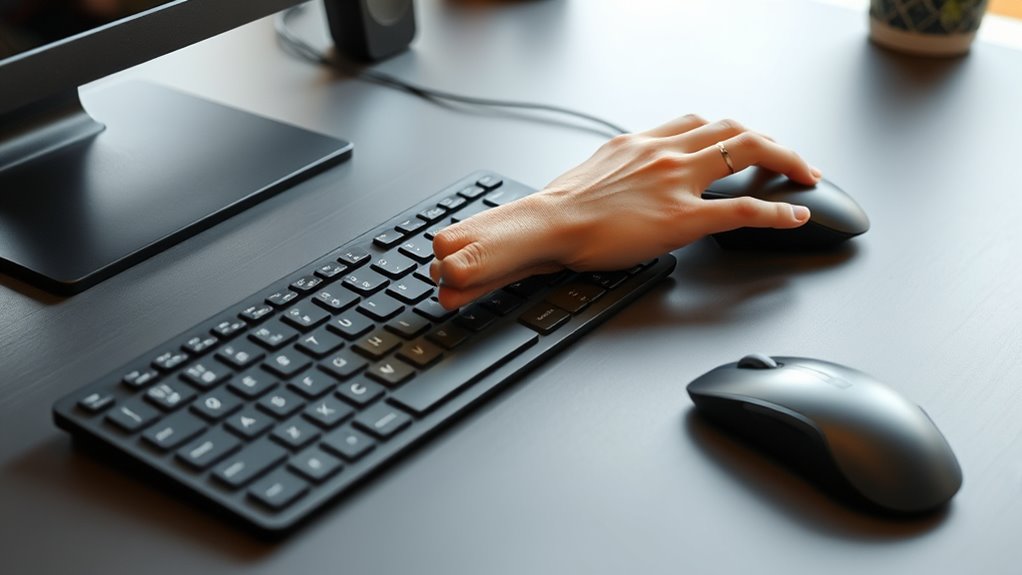 maintain neutral wrist posture