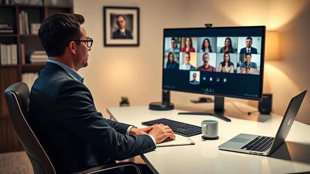 maintain professionalism in virtual meetings