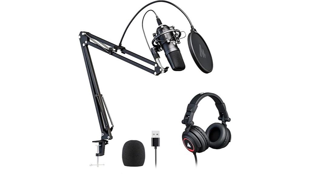 microphone and headphone set