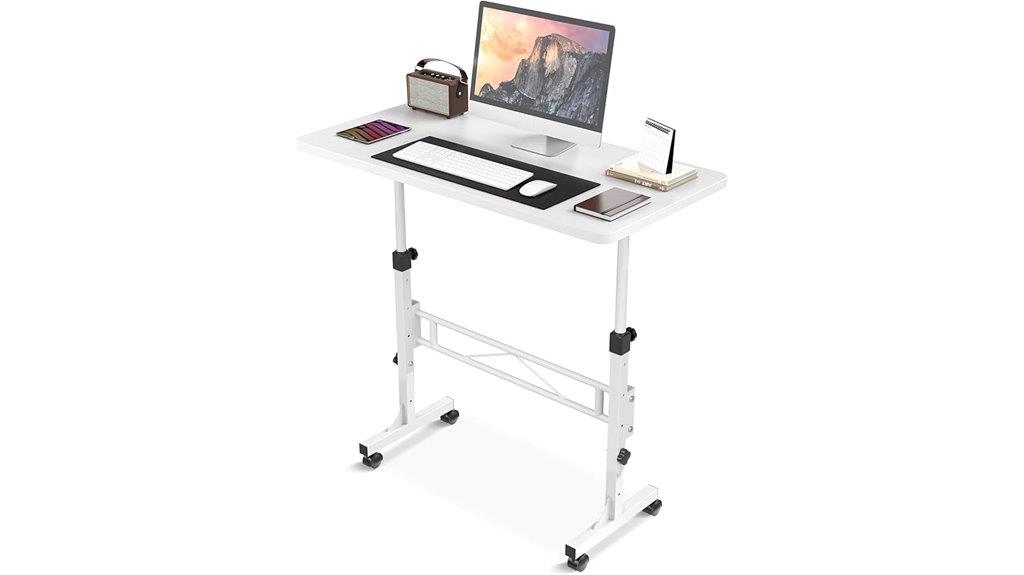 mobile height adjustable desk