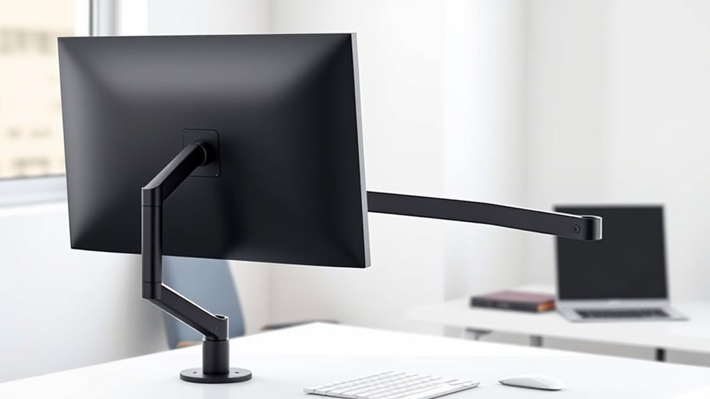 monitor arm compatibility and features