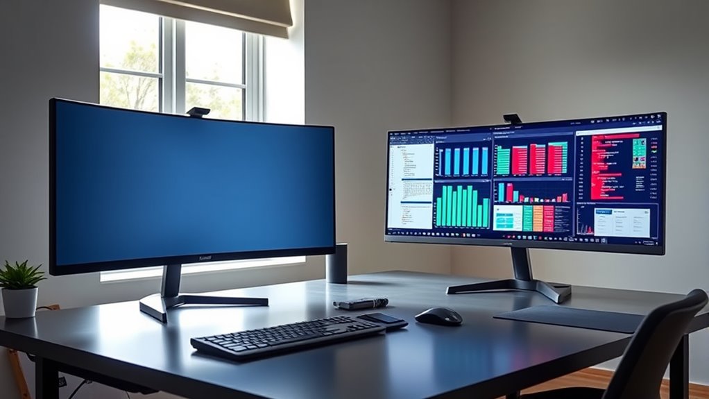 monitor setup tailored to needs