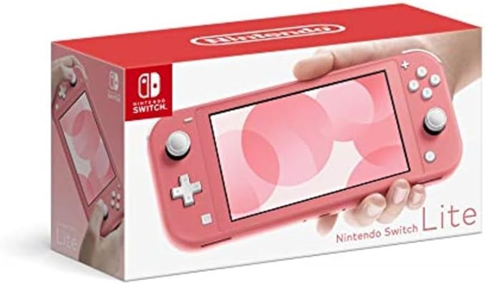 nintendo switch lite coral