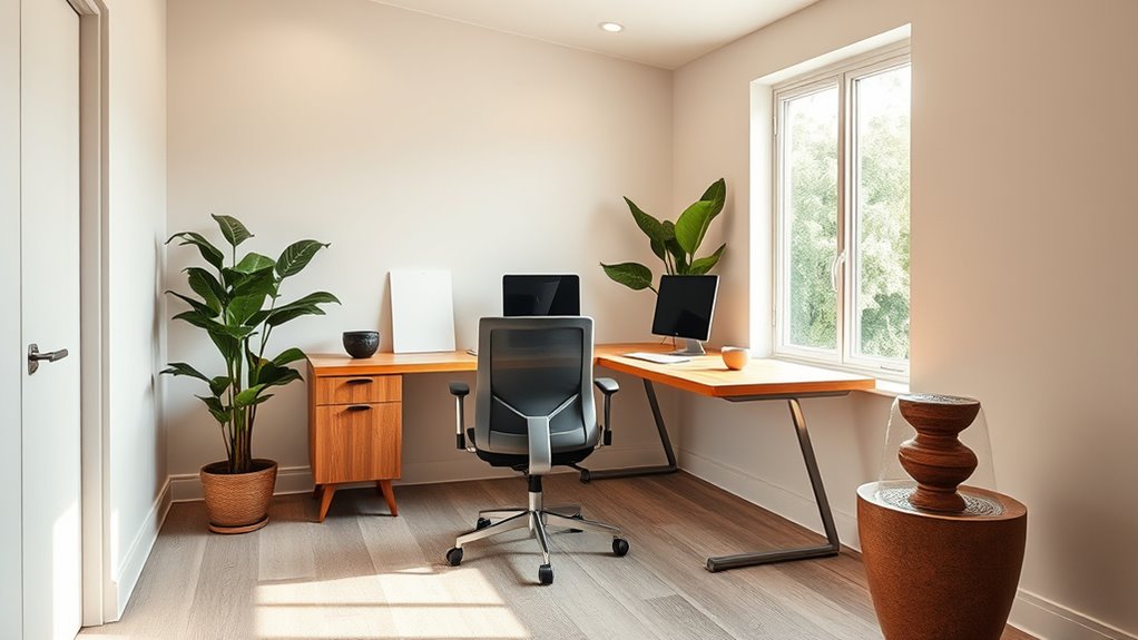 optimize desk placement and organization