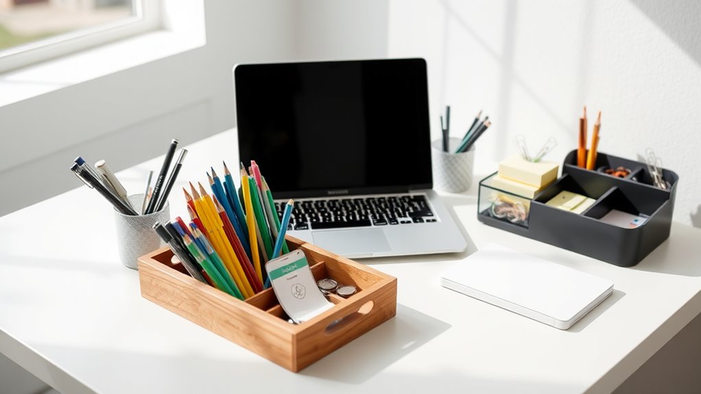 organize supplies for efficiency