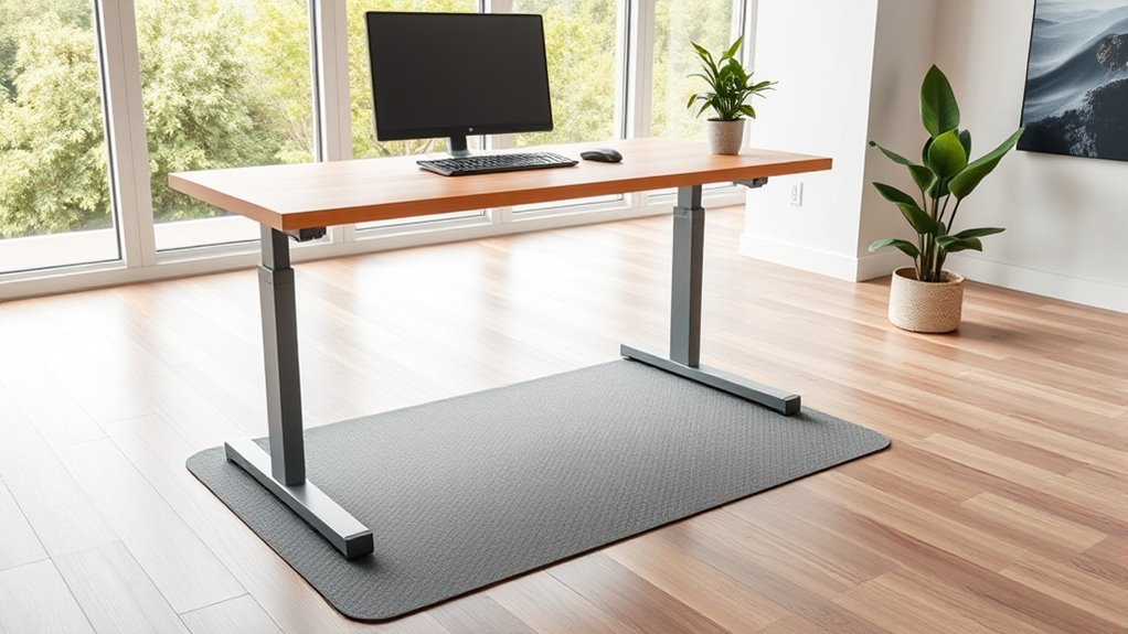 organized ergonomic workspace setup