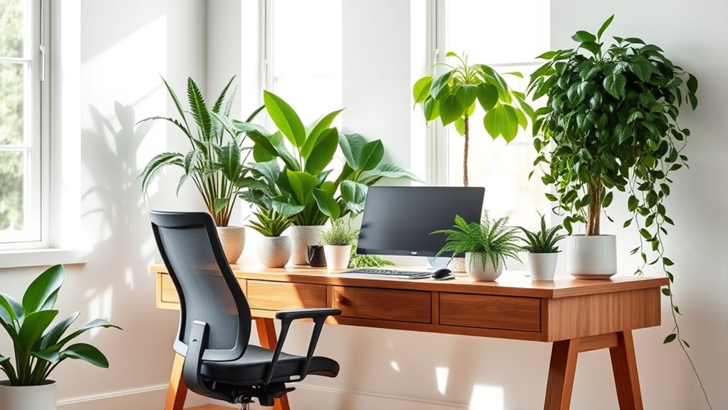 plants enhance home productivity