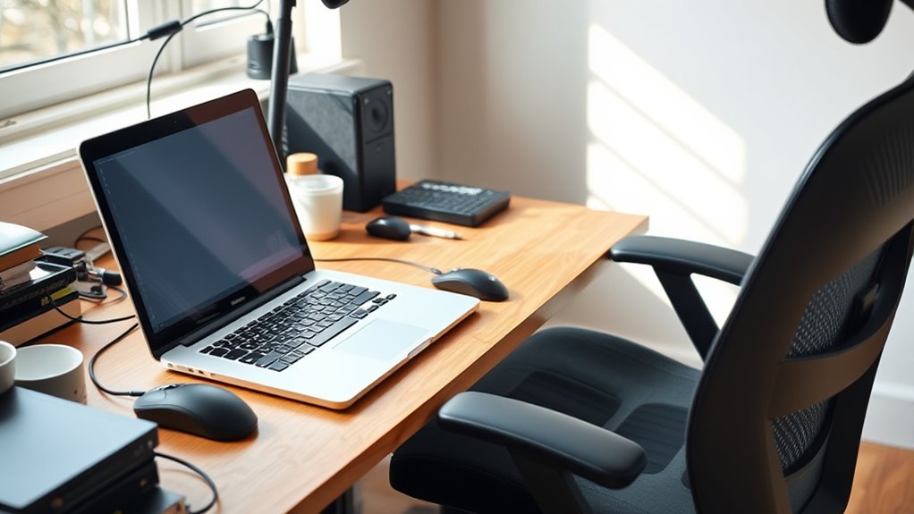 proper ergonomic workspace setup