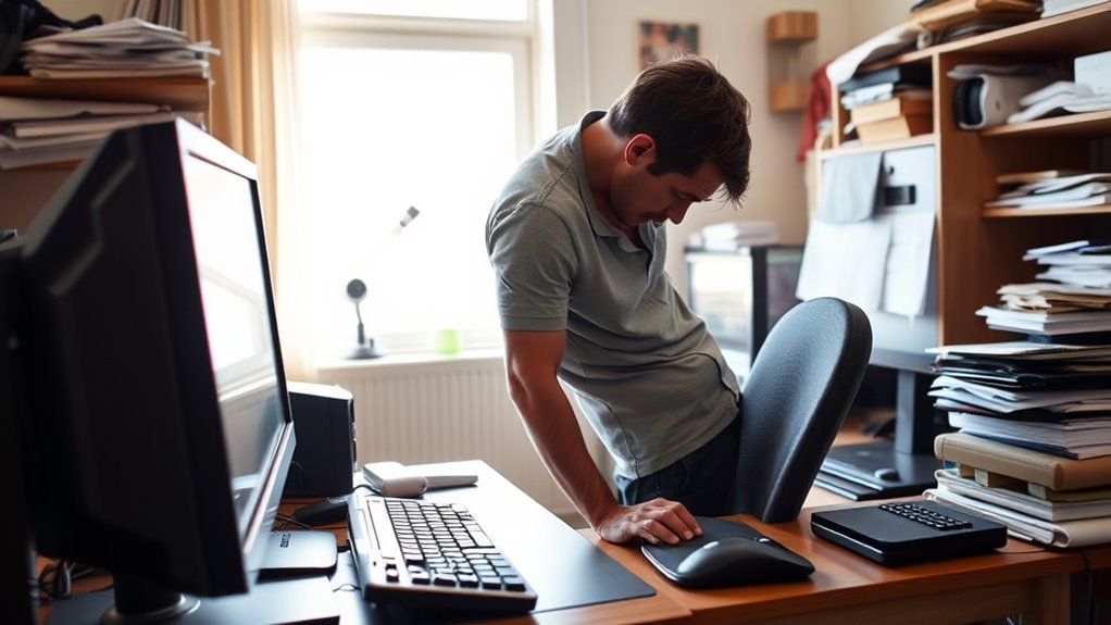 proper monitor ergonomic positioning