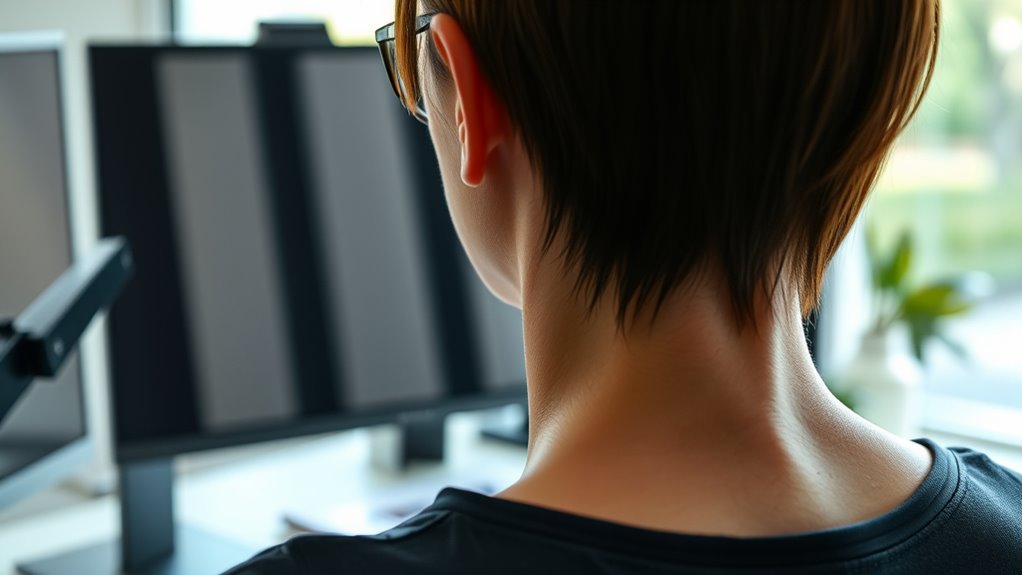 proper monitor height alignment