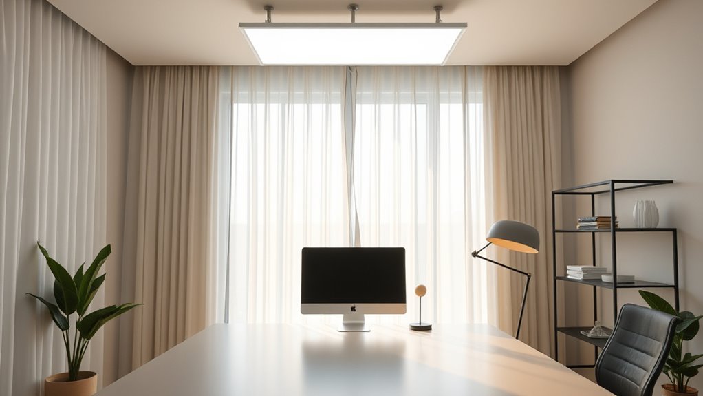 reduce glare and shadows