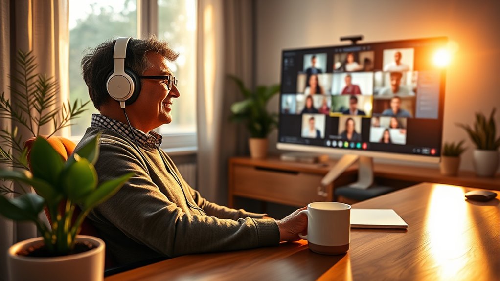 reducing video meeting exhaustion