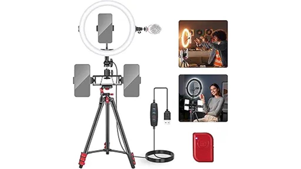 ring light with tripod