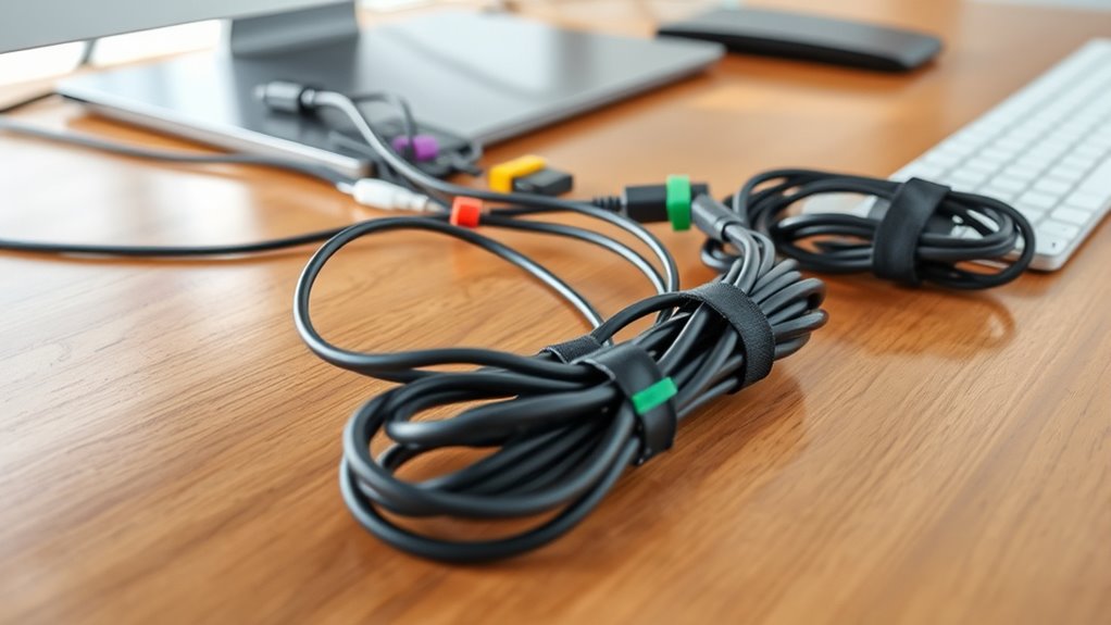 secure cables with clips