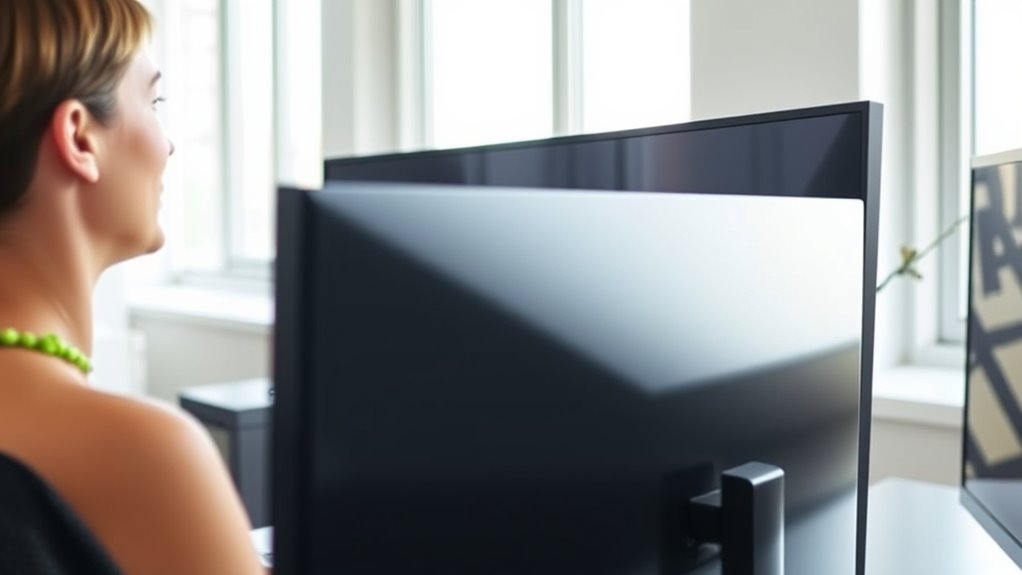 set monitor at eye level