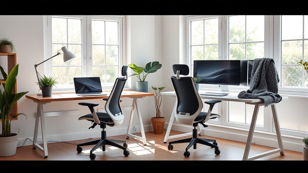 shared home office setup