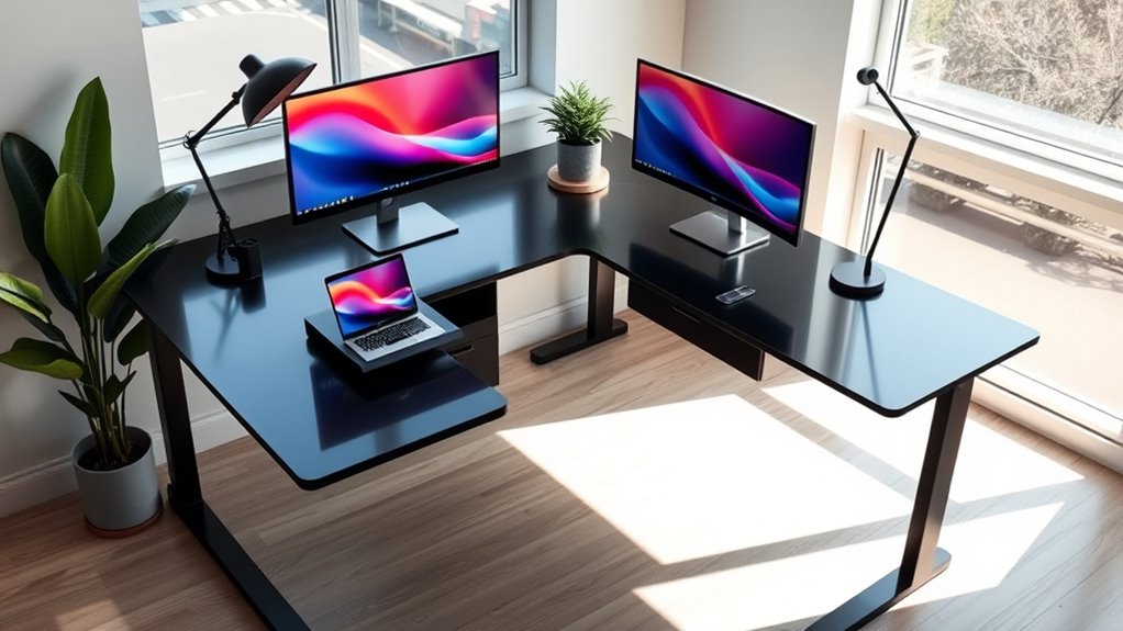 top corner desk converters